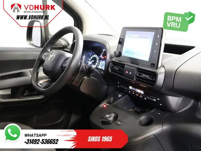Toyota ProAce City 1.2 Turbo 130 pk Aut. BENZINE 3Pers./ Stoelverw./ Climate/ Keyless/ Carplay/ Crui...