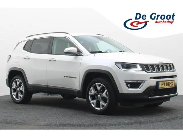 Jeep Compass 1.4 MultiAir Limited 4x4 Leer, Apple Carplay, Trekhaak, Memory, Stuur-/Stoelverwarming,...