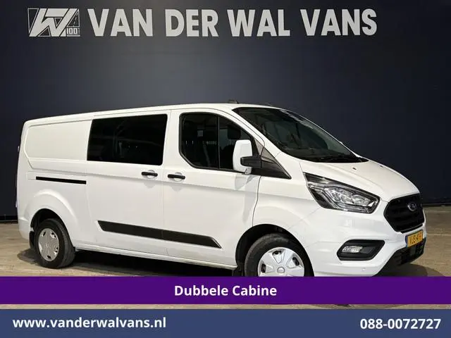 Ford Transit Custom 2.0 TDCI L2H1 Dubbele Cabine Inrichting Euro6 Airco | 6-Zits | Camera | LED | Ap...