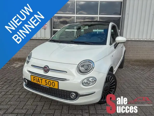 Fiat 500 C 1.2 Lounge Wit Zwart