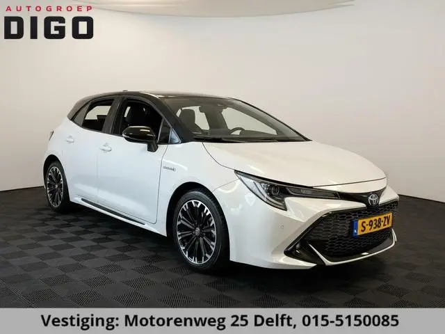 Toyota Corolla 1.8 HYBRID GR-SPORT BI-TONE AUTOMAAT GARANTIE 2031 CARPLAY NAVI.BI-TONE .PDC V+A .CLI...