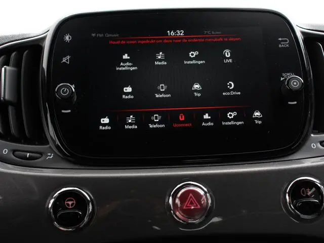 Fiat 500 C 1.2 Lounge Automaat Cruise control Climate control LM Velgen App Connect Park Control Ach...