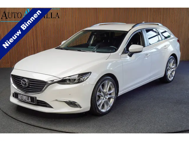 Mazda 6 Sportbreak 2.0 SkyActiv-G 165 Aut. Leer Navi Camera Bose Stuur- & stoelverwarming Climate PD...