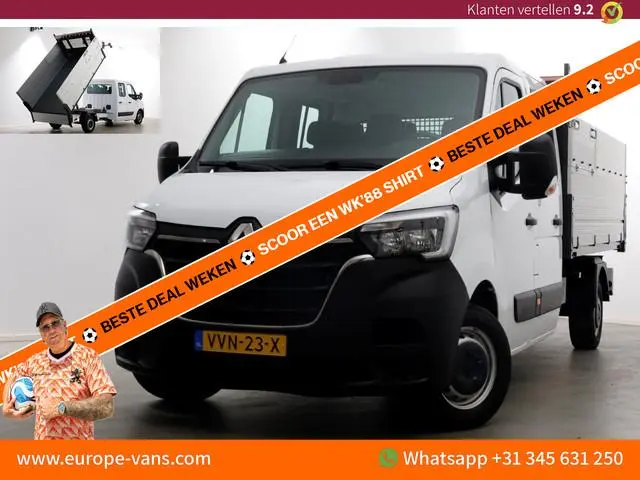Renault Master T35 2.3 dCi 145pk L3 D.C. Kipper met hoge boorden 05-2023
