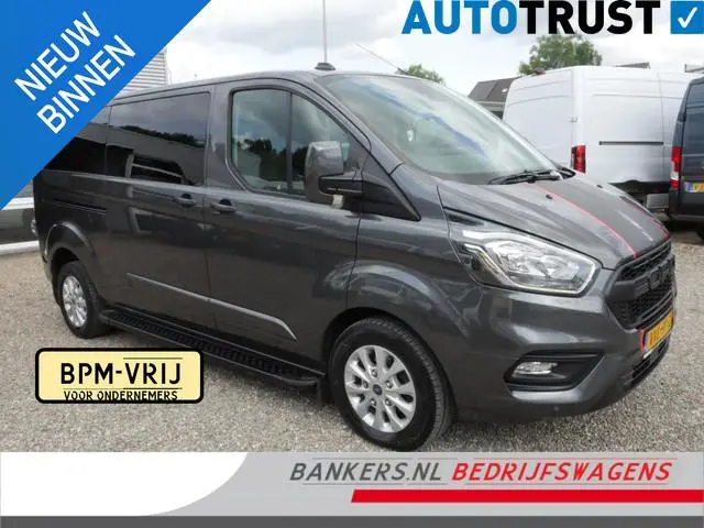 Ford Transit Custom 2.0 TDCI 170PK L2H1 Dubbel cabine Airco Automaat 2 x Schuifdeur Limited