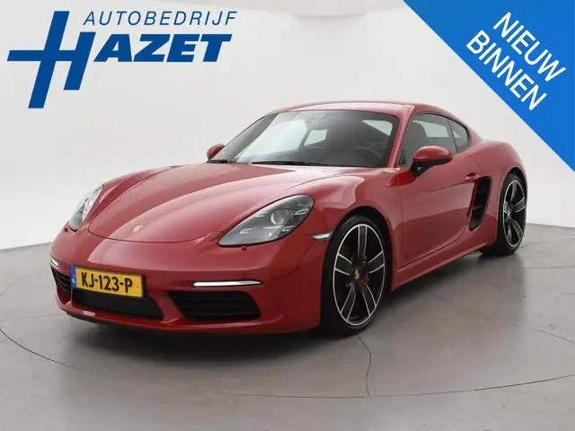 Porsche 718 Cayman S 2.5 350 PK PDK KARMIJNROOD ORIG. NL | 20 INCH | CARPLAY | PASM | BOSE | CAMERA