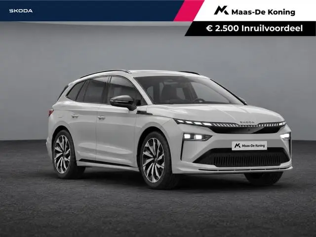 Škoda Enyaq iv Sportline Tour Edition 286 Pk | Trekhaak | Panoramisch schuif/kanteldak | 21'' supern...