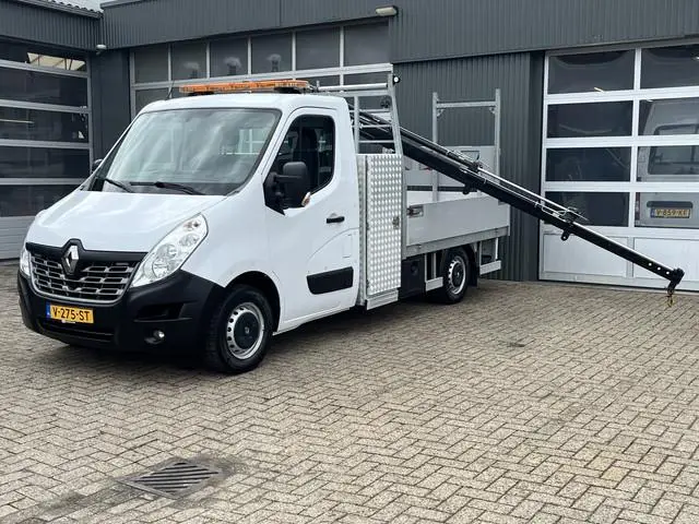 Renault Master T35 2.3 dCi L2 Energy Hiab Laadkraan T-CLX 013 Trekhaak 2500 kg Airco 2-Persoons Open...