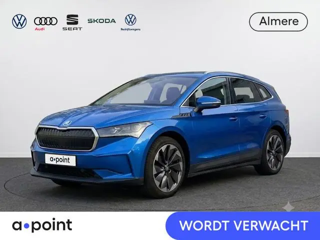 Skoda Enyaq iV 80 First Edition 204pk | Trekhaak | Lederen bekleding | Navigatie | 21 inch Lichtmeta...