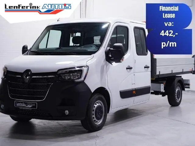 Renault Master 2.3 dCi 165 pk Kipper Dubbel Cabine 6-Zits Airco, BPM vrij, Cruise Control, Nieuw, Di...