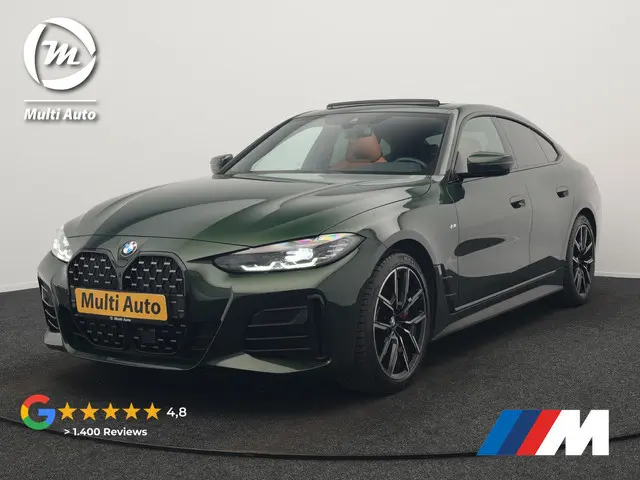 BMW 4-serie Coupé 430i M Sport 245pk Dealer O.H Sanremo Green | Panodak | Lederen Competition Stoele...