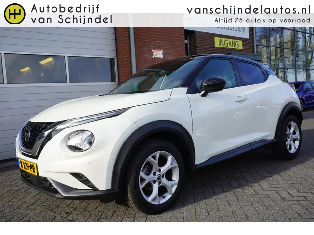Nissan Juke 1.0 DIG-T 115PK BUSINESS EDITION LUXE ORIGINEEL NEDERLANDS TWO TONE CAMERA PDC V+A ANDRO...