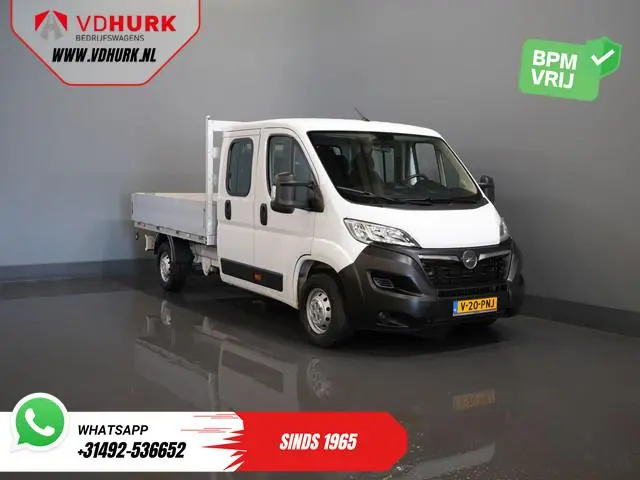 Opel Movano 2.2 140 pk DC Dubbel Cabine Open Laadbak/ 7 Pers./ 2.5t Trekverm./ Cruise/ Airco/ 288x21...