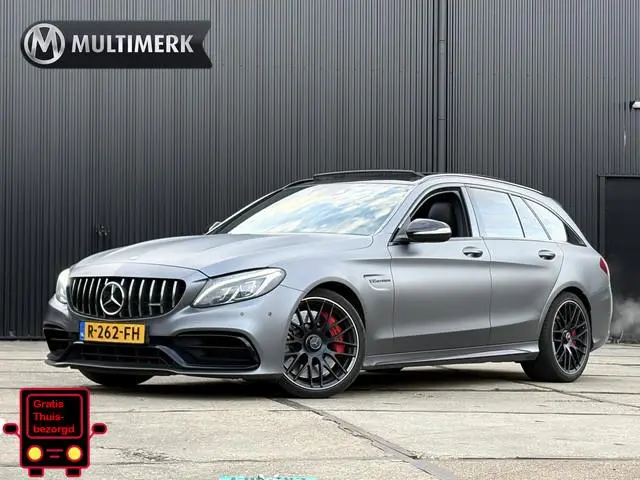 Mercedes-Benz C-klasse Estate AMG 63 S PANO | 510PK | SELENIETGRIJS | HUD | ADAPTIVE CRUISE | C63 |...