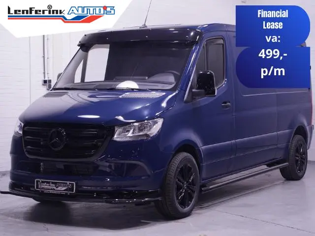 Mercedes-Benz Sprinter 215 CDI 150 pk L2H1 Black&Blue Edition 18' LMV Airco, Zwarte Grille + Spiegel...