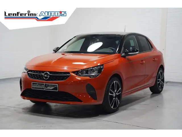 Opel Corsa 1.2 100 pk Black&Orange Edition Airco, Dak Zwart 17" LMV, PDC achter, Cruise control, Sto...