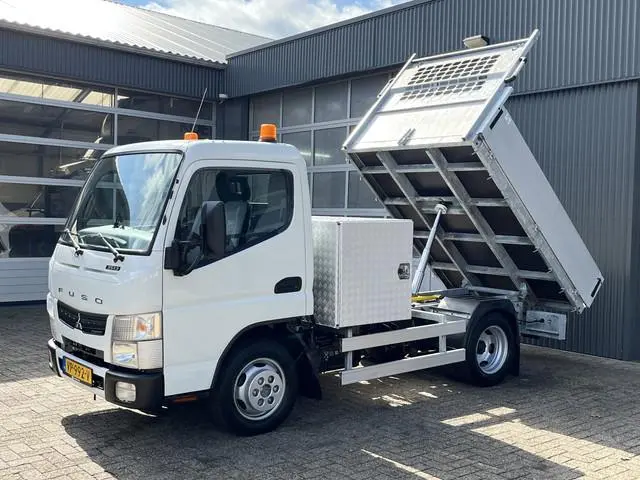 Mitsubishi Fuso Canter 3S13 Kipper Openlaadbak Pick-up Airco 3-Persoons Achterruitrij camera Lier Ge...