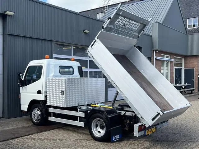 Mitsubishi Fuso Canter 3S13 Kipper Openlaadbak Pick-up Airco 3-Persoons Achterruitrij camera Lier Ge...