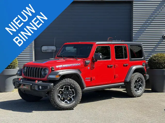 Jeep Wrangler Unlimited 4xe 380 Rubicon Afneembare Dakdelen | Navigatie | Camera | Stoel/Stuurverwar...