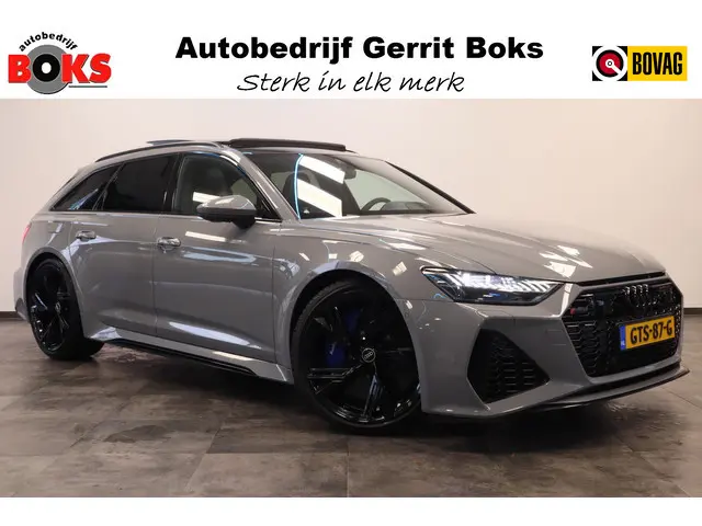 Audi A6 Avant RS 6 TFSI Quattro Keramisch Leder Panoramadak 4WS Nardo B&O!