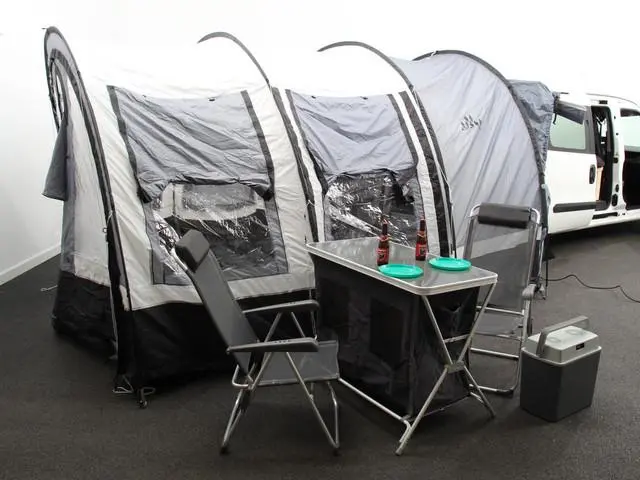 Fiat Doblò Cargo 1.4 Fire L2H1 Maxi SX Mini Camper Zeer compleet met grote tent incl alle benodigdhe...