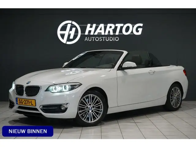 BMW 2-serie Cabrio 220i High Executive + CAMERA / LEDER / STOELVERWARMING / GROOT SCHERM