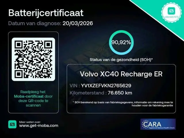 Volvo XC40 Recharge Pro 1e Eigenaar | Dealer Onderh | BTW | NAP | SOH91% | Pano | Warmtepomp | Trekh...