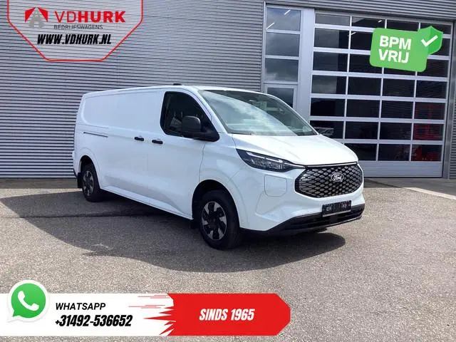 Ford E-Transit Custom L2 330 km WLTP Garantie t/m 2028/ LED/ Snellader/ Standkachel/ Stoelverw./ Stu...