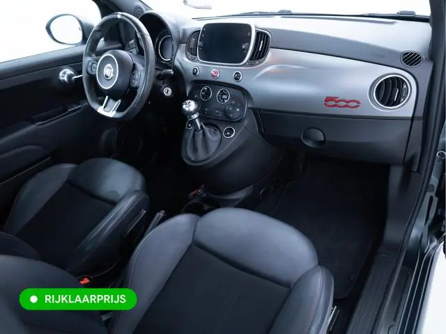 Fiat 500 1.0 Hybrid Sport Verde Portofino | 1/2 Leder/stof | Panodak | Led+ | Uconnect | Airco, Lede...