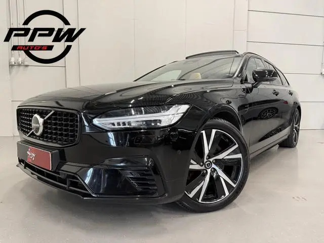 Volvo V90 T8 AWD Ultimate Dark Long Range 455PK PANO/B&W/TREKHAAK/NAPPA-LEER/VENTILATIE+MASSAGE/GOOG...