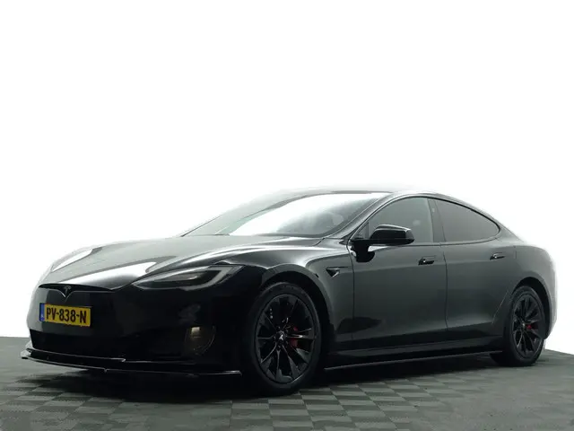 Tesla Model S 75 Maxton S Aut- SOH 88%, Panoramadak, Full Memory, Rode Kemklauw