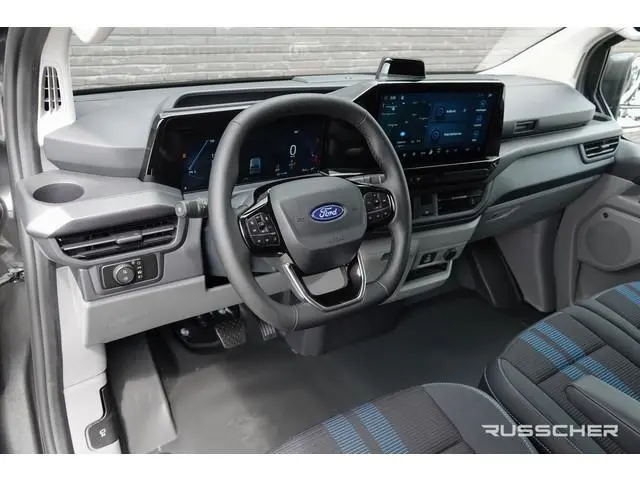 Ford E-Transit Custom L2H1 218Pk Aut. | Nieuwe 71Kwh Accu | Sport 340 | 2xSchuifdeur | 360° Camera |...