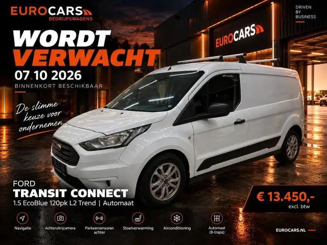 Ford Transit Connect 1.5 EcoBlue L2 Trend L2 LANG AUTOMAAT NAVI CAMERA STOELVERWARMING LMV MODUL-SYS...
