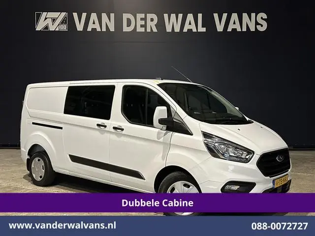 Ford Transit Custom 2.0 TDCI 131pk L2H1 Dubbele Cabine Euro6 Airco | 6-Zits | Navigatie | LED | Appl...