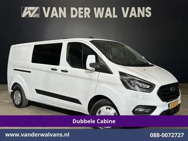 Ford Transit Custom 2.0 TDCI 131pk L2H1 Dubbele Cabine Euro6 Airco | 5-Zits | Xenon | Navigatie | Cr...