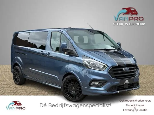 Ford Transit Custom Sport 2.0 TDCI 185PK Lang Dubbelcabine/ 2x schuifdeur / LED / Stoelverwarming /...