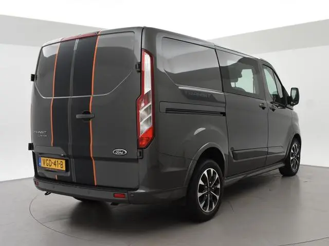 Ford Transit Custom 320 2.0 TDCI 185 PK AUT. SPORT DUBBEL CABINE + 2 SCHUIFDEUREN | ADAPTIVE CRUISE...