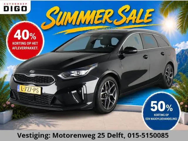 Kia Ceed Sportswagon 1.5 T-GDi GT-LINE AUTOMAAT GARANTIE TOT 7-2031* SCHUIF/KANTELDAK! STUUR/STOELVE...