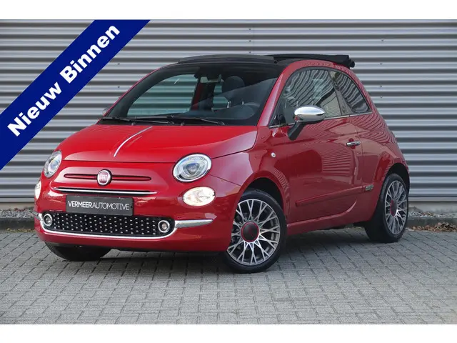 Fiat 500 C 1.0 Hybrid RED | Carplay | Cruise | DAB | Airco | Navi |