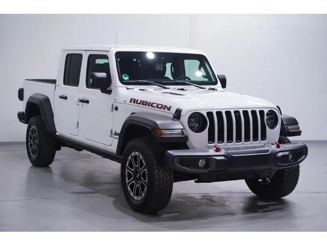 Jeep Gladiator 3.6 V6 285 pk Rubicon Grijs Kenteken 2-Zits Navi Leder Zwart, Adapt. Cruise, Targa Da...