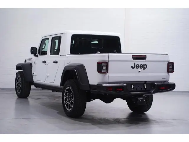 Jeep Gladiator 3.6 V6 285 pk Rubicon Grijs Kenteken 2-Zits Navi Leder Zwart, Adapt. Cruise, Targa Da...
