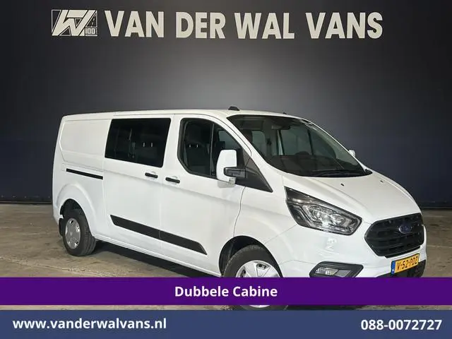 Ford Transit Custom 2.0 TDCI 130pk L2H1 Dubbele Cabine Euro6 inrichting | Airco | 6-Zits | LED | Cru...
