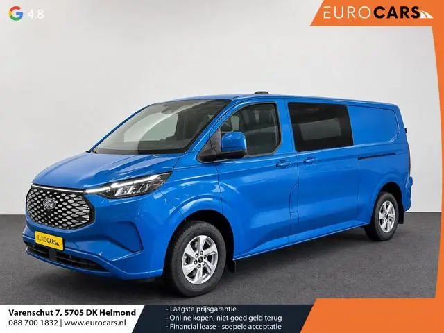 Ford E-Transit Custom 320 L2H1 Aut. Limited 71 kWh DC Dubbele Cabine Full LED Navi Camera LM Velgen...