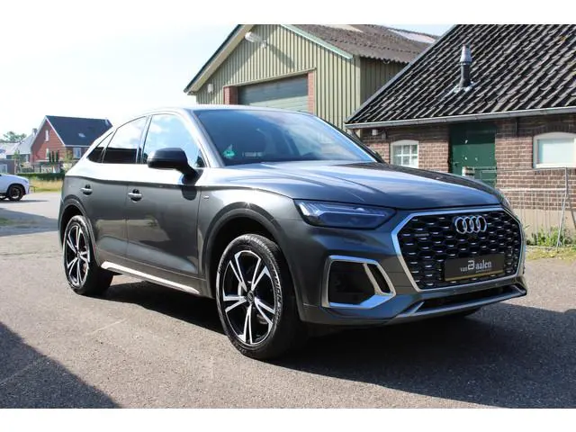 Audi Q5 Sportback 55 TFSI e S edition SOh 92,9% S-LINE LEER NAVI HUD TREKHAAK 90000KM!!!