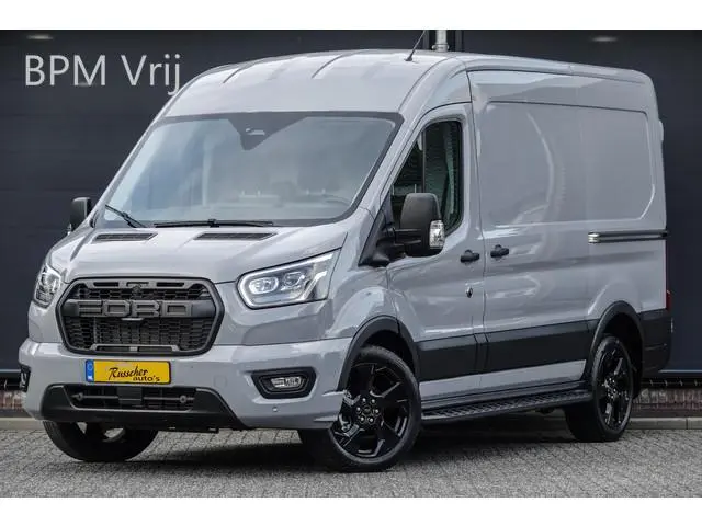 Ford Transit L2H2 | 130Pk A8 Aut. | Raptor Edition | 2x Schuifdeur | 360° Camera | Grey Matter | Nie...
