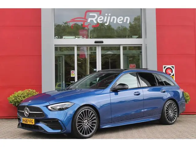 Mercedes-Benz C-klasse Estate 200 218PK Launch Edition AMG Line | FULL LEDEREN BEKLEDING | PANORAMIS...