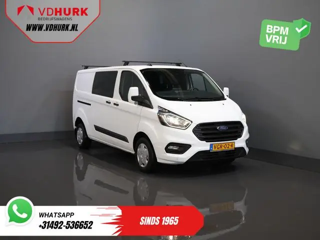 Ford Transit Custom 2.0 TDCI L2 Trend DC Dubbel Cabine Stoelverw./ Carplay/ 2.7t Trekverm./ Navi/ PD...