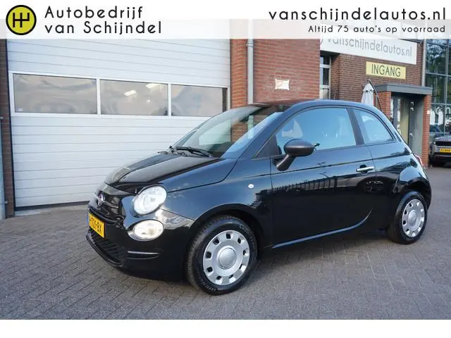 Fiat 500 1.0 HYBRID CLUB ORIGINEEL NEDERLANDS ZWARTE HEMEL AIRCO CRUISECONTROL BLUETOOTH USB ELECTR....