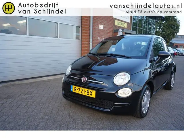 Fiat 500 1.0 HYBRID CLUB ORIGINEEL NEDERLANDS ZWARTE HEMEL AIRCO CRUISECONTROL BLUETOOTH USB ELECTR....
