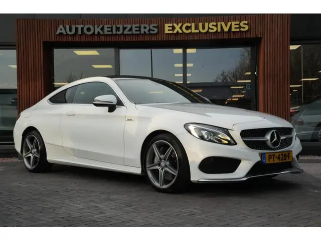Mercedes-Benz C-klasse Coupé 300 Prestige AMG Leer/Alcantara Stoelverw. Cruise Clima Navi 18''LM